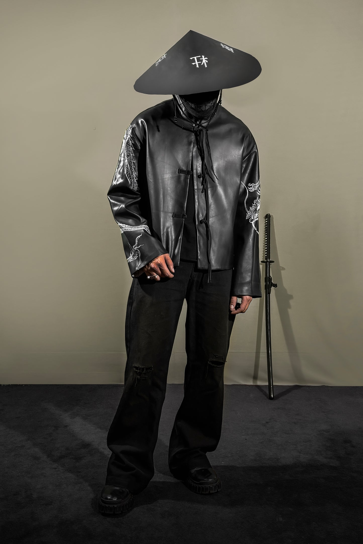 THE SILENT SAMURAI CHINESE LEATHER JACKET | 1OF1