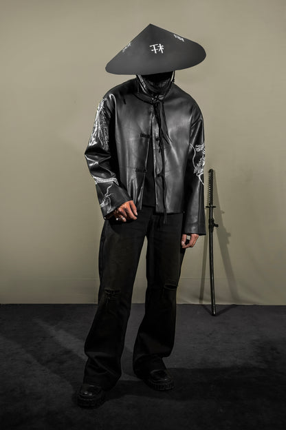 THE SILENT SAMURAI CHINESE LEATHER JACKET | 1OF1