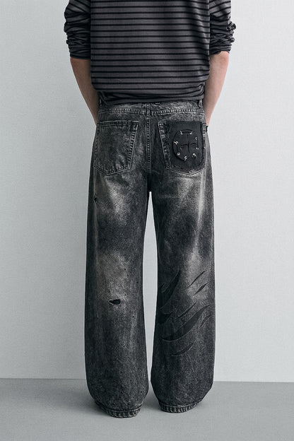 THE GREY SHADER BAGGY JEANS | 1OF1