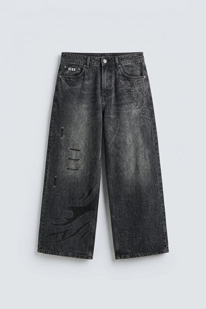 THE GREY SHADER BAGGY JEANS | 1OF1