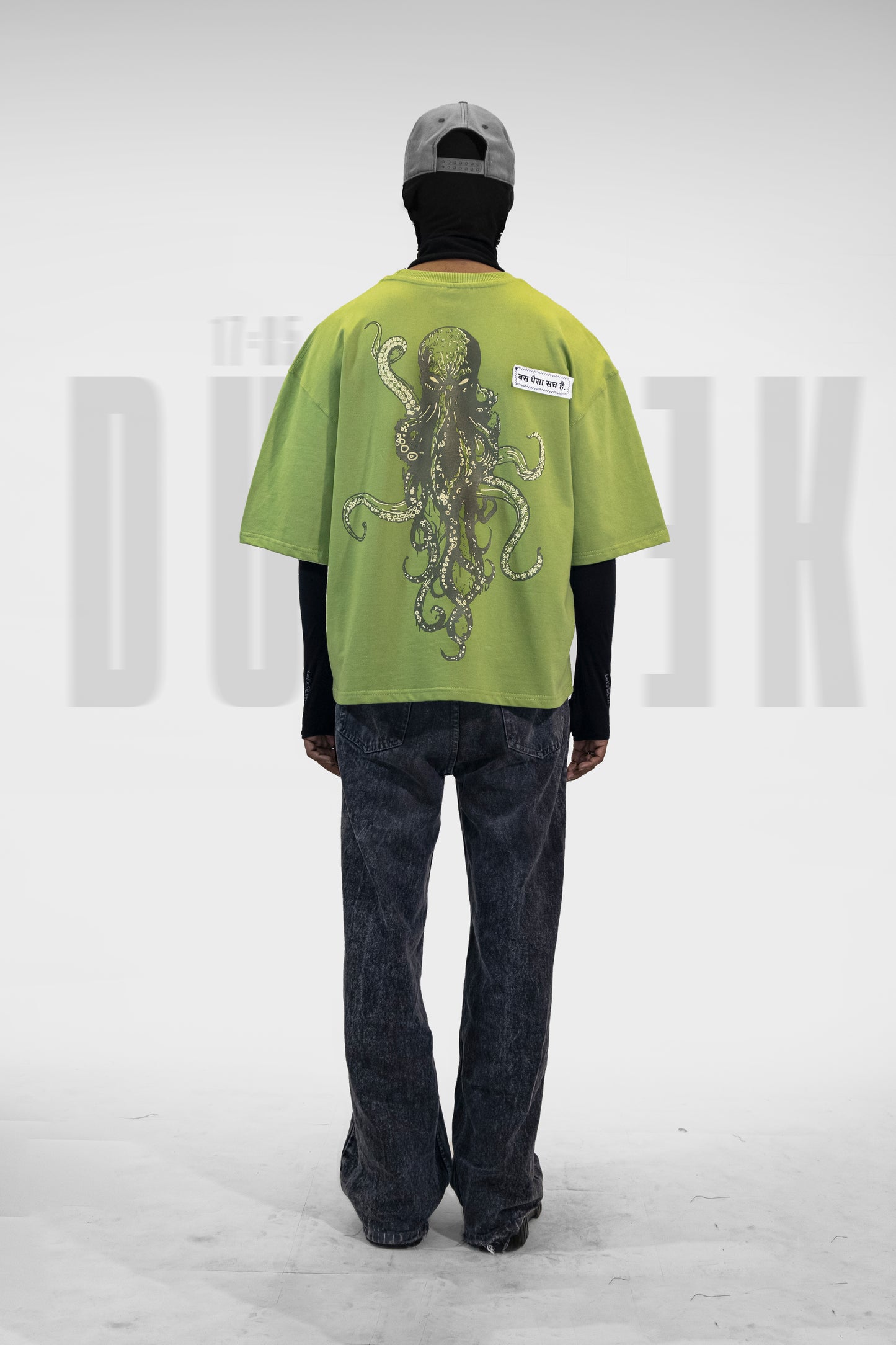 GREEN OCTOPUS BAGGY TEE | UNISEX