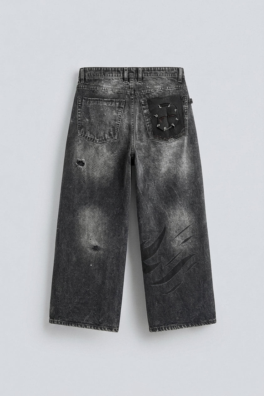 THE GREY SHADER BAGGY JEANS | 1OF1