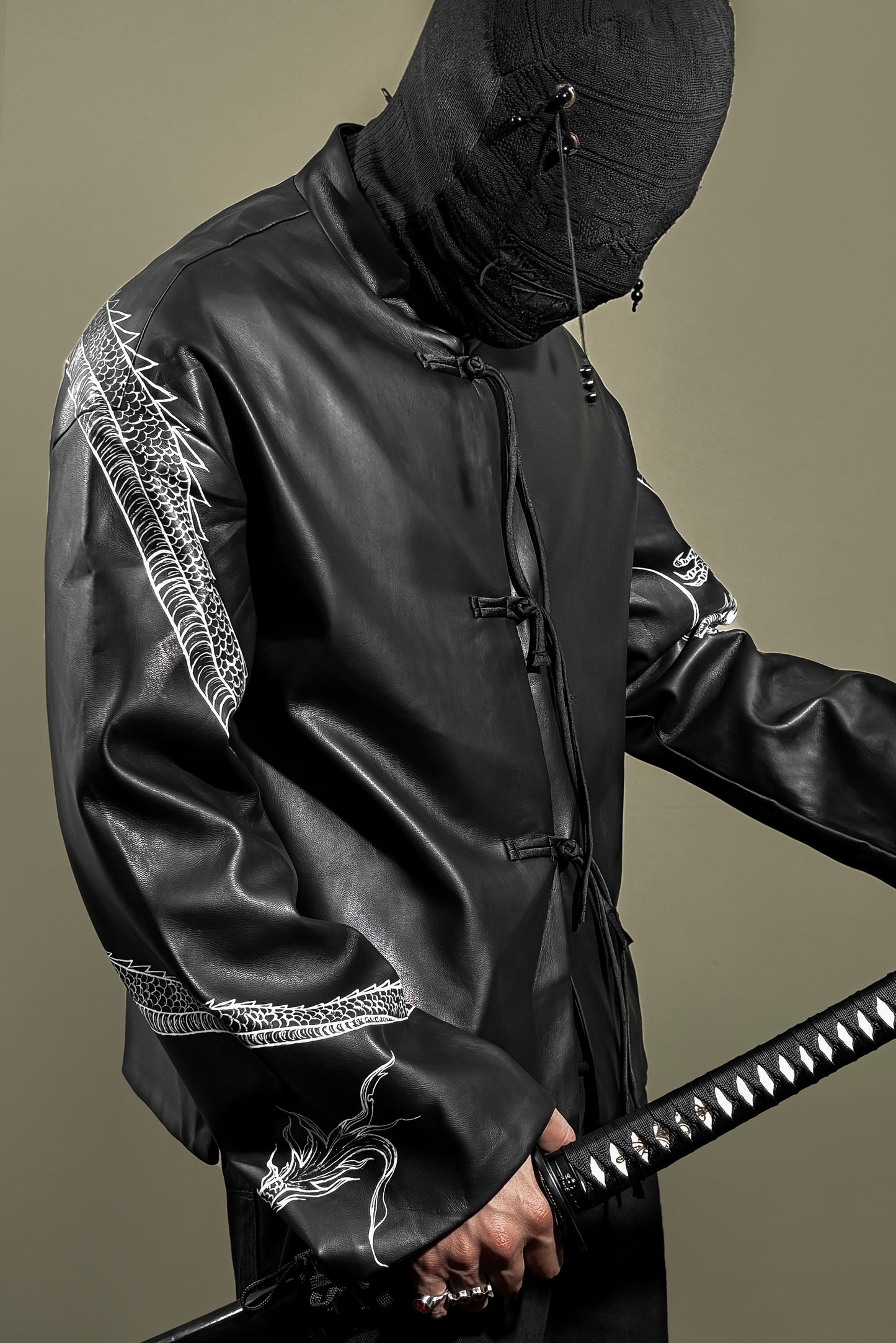 THE SILENT SAMURAI CHINESE LEATHER JACKET | 1OF1