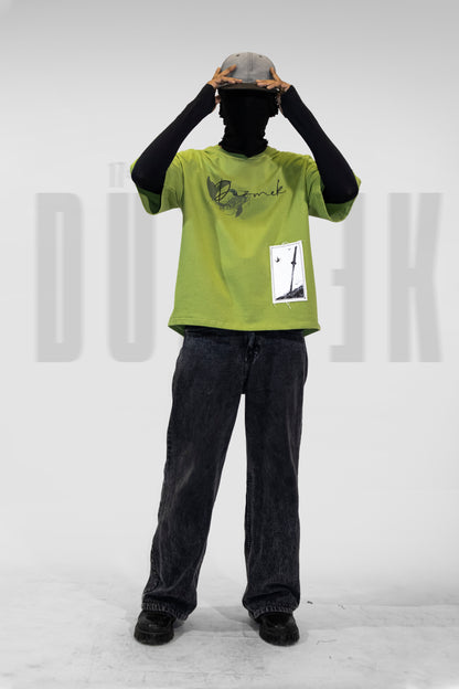 GREEN OCTOPUS BAGGY TEE | UNISEX