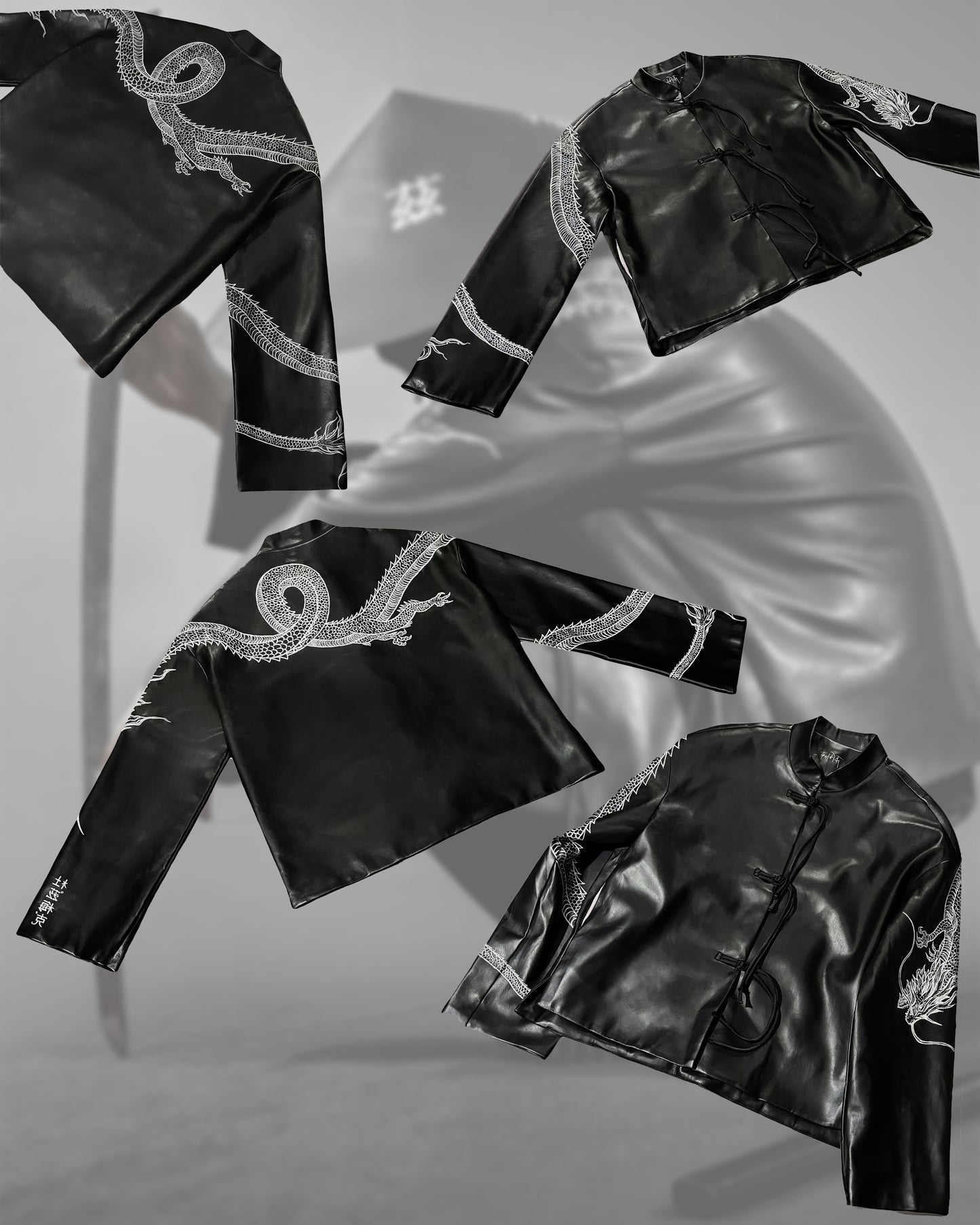 THE SILENT SAMURAI CHINESE LEATHER JACKET | 1OF1