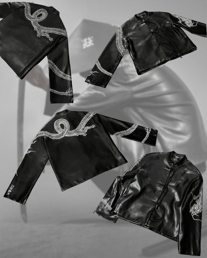 THE SILENT SAMURAI CHINESE LEATHER JACKET | 1OF1