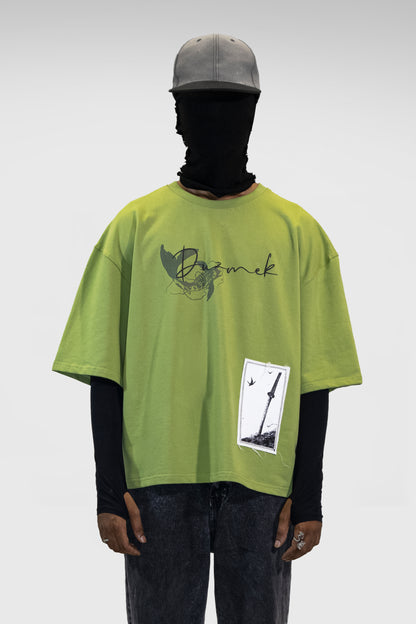 GREEN OCTOPUS BAGGY TEE | UNISEX