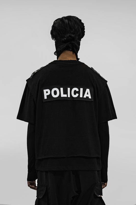 POLICIA DOUBLE LAYER TEE | UNISEX
