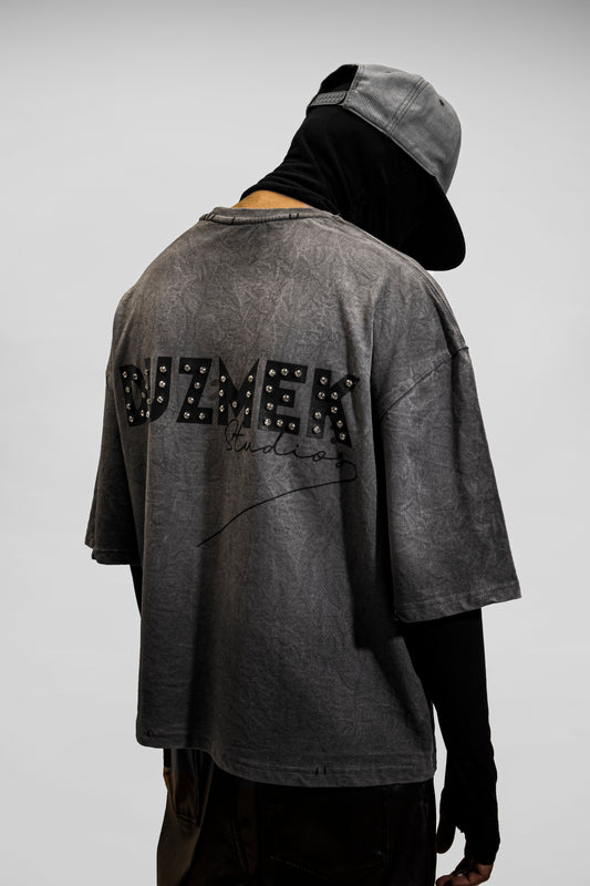 GREY SCAR BAGGY TEE | UNISEX