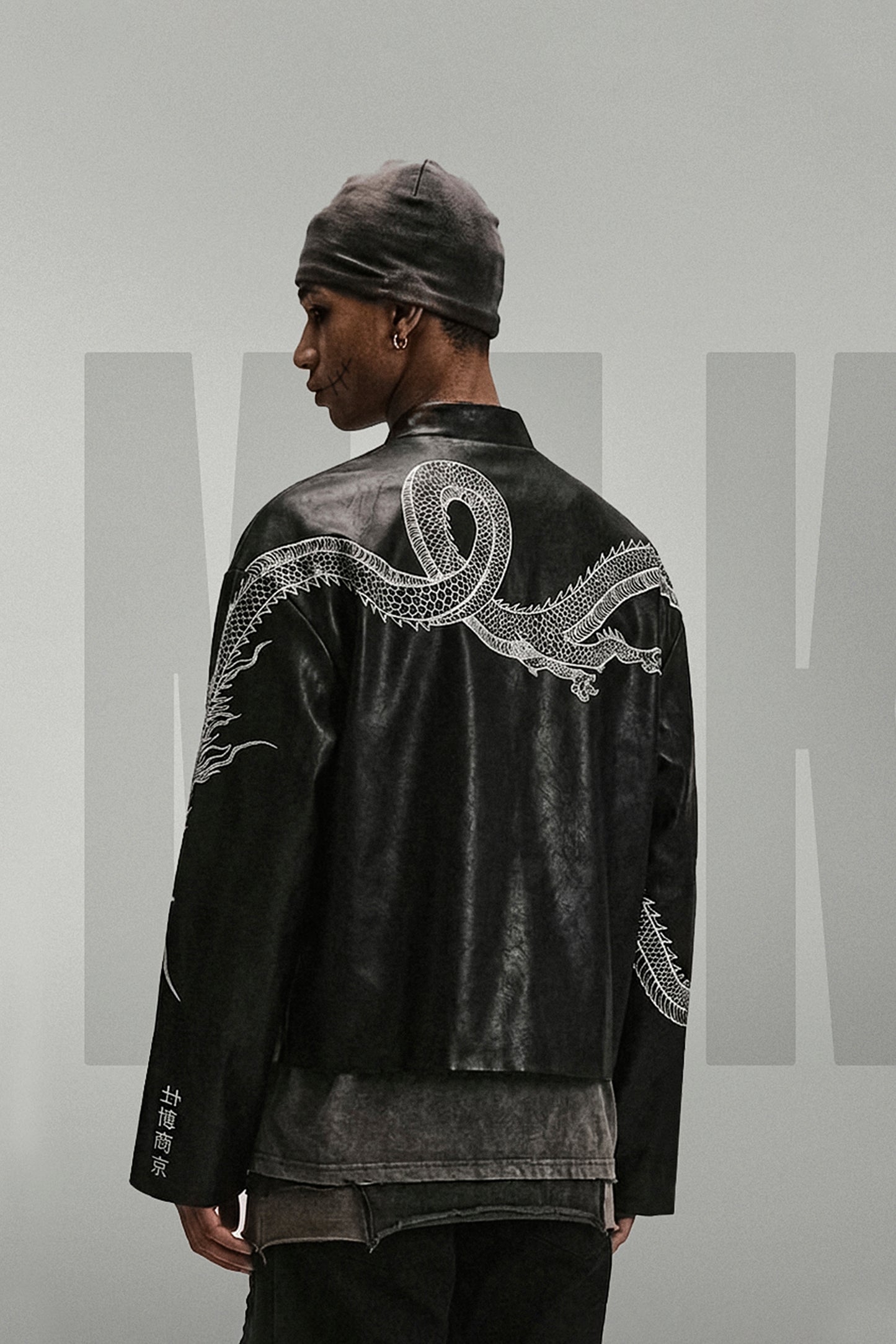 THE SILENT SAMURAI CHINESE LEATHER JACKET | 1OF1