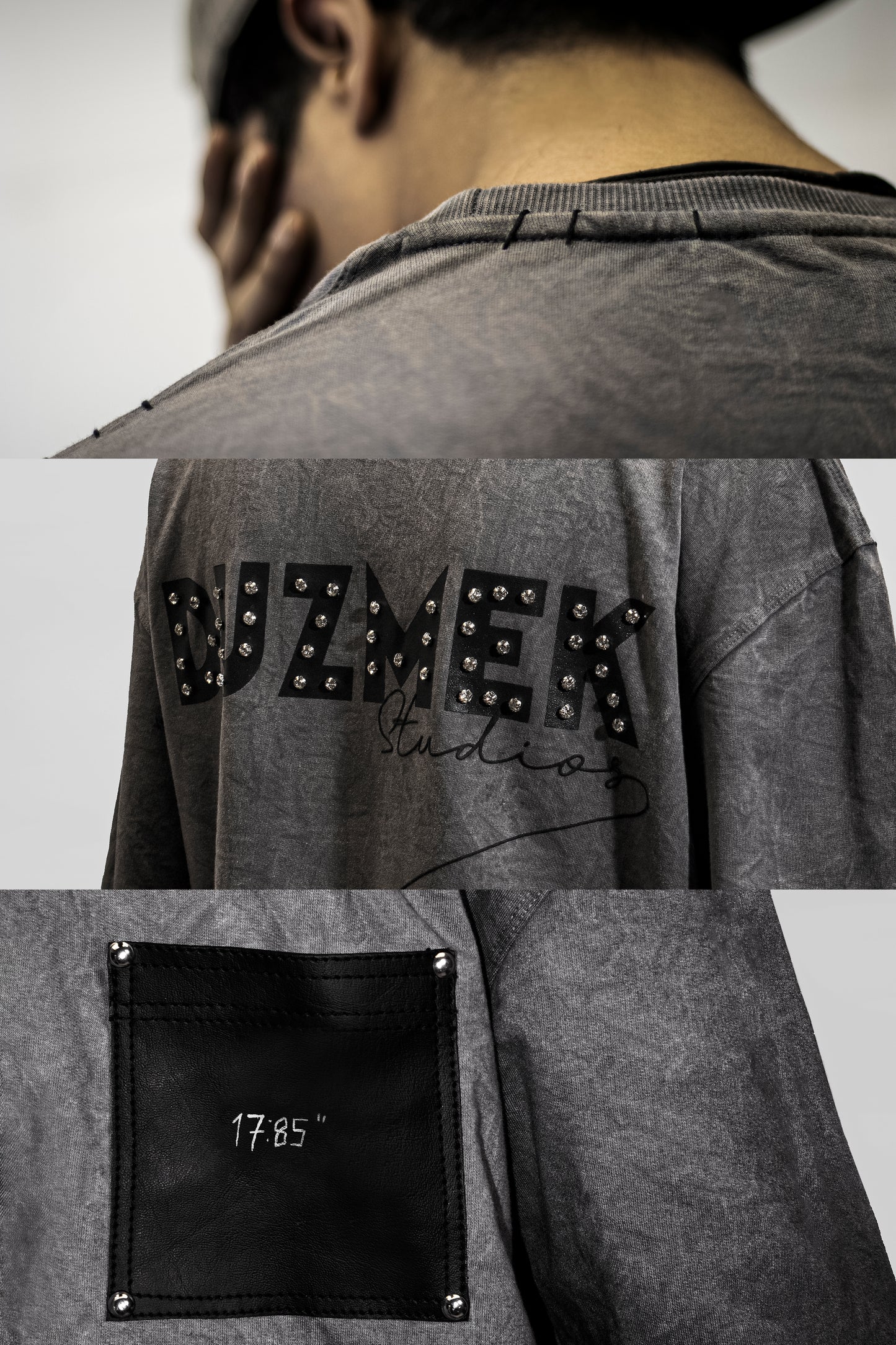 GREY SCAR BAGGY TEE | UNISEX