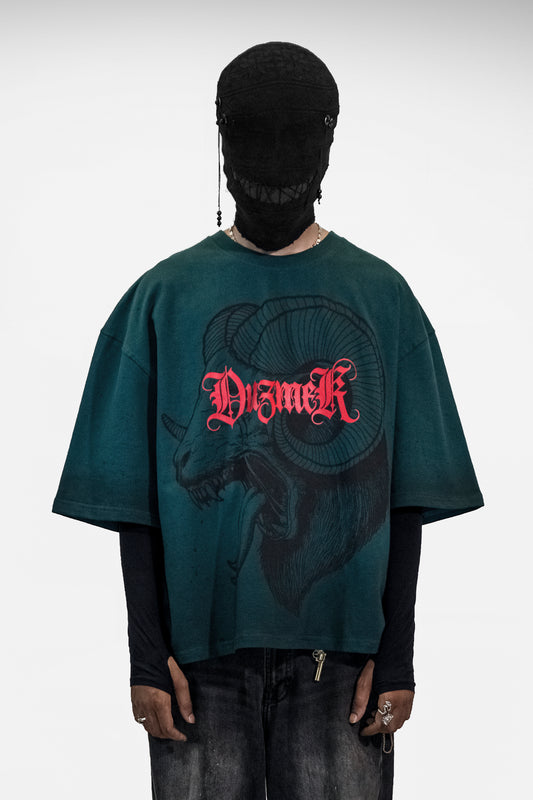 GREEN SINNER BAGGY TEE | UNISEX