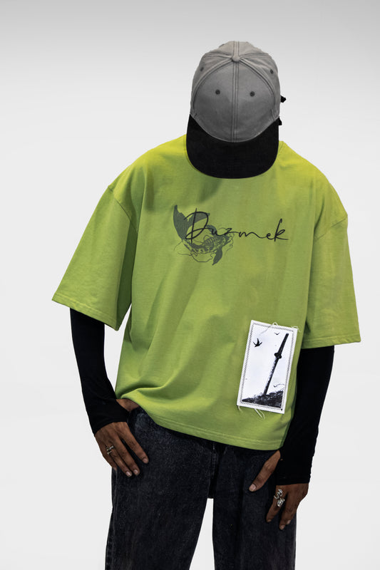 GREEN OCTOPUS BAGGY TEE | UNISEX