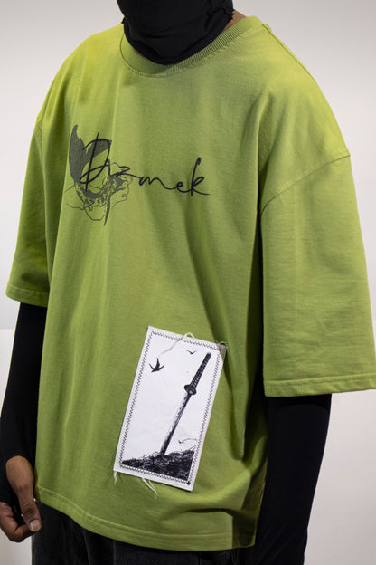 GREEN OCTOPUS BAGGY TEE | UNISEX
