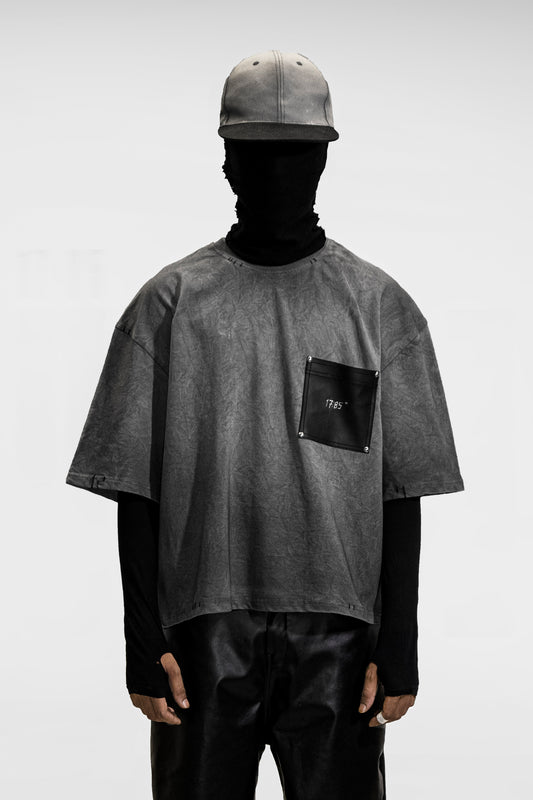 GREY SCAR BAGGY TEE | UNISEX