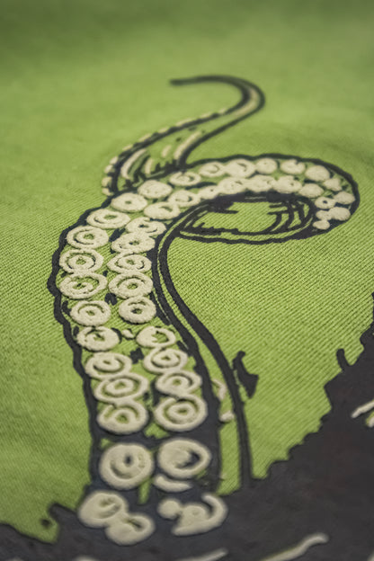 GREEN OCTOPUS BAGGY TEE | UNISEX