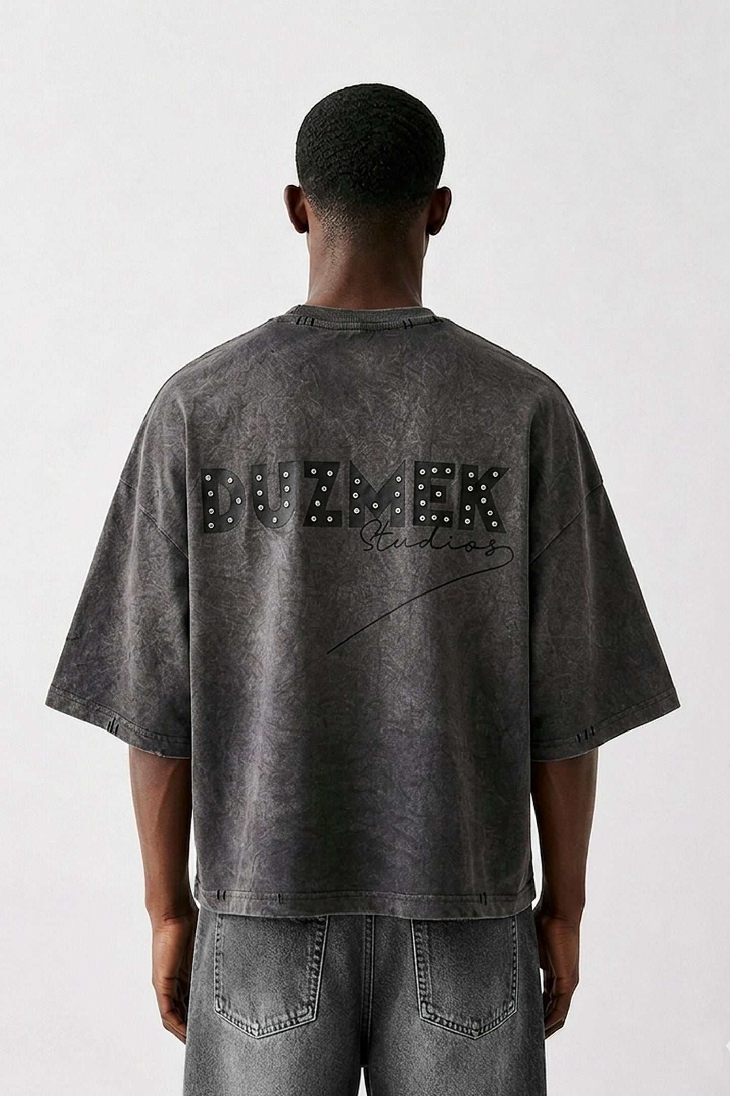 GREY SCAR BAGGY TEE | UNISEX