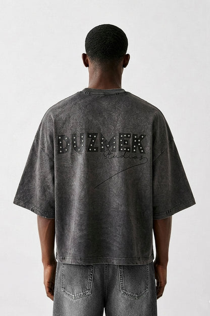 GREY SCAR BAGGY TEE | UNISEX